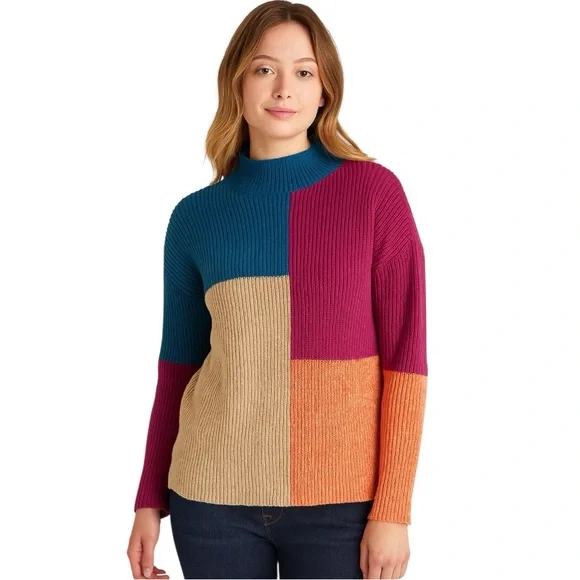 Colorblock Women's Sweater - Picture 1 of 3